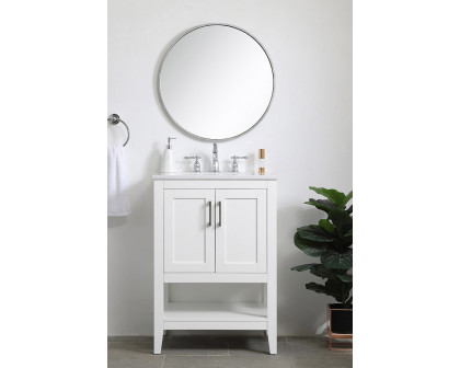 Elegant Bathroom Vanity - White (VF16024WH)