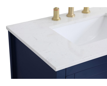 Elegant Bathroom Vanity - Blue (VF16030BL)