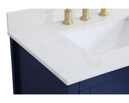 Elegant Bathroom Vanity - Blue (VF16030BL-BS)