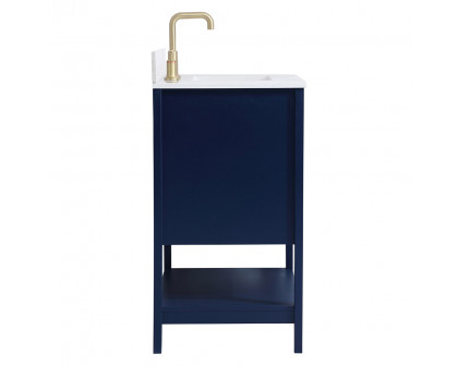 Elegant Bathroom Vanity - Blue (VF16030BL-BS)