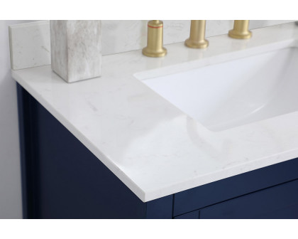 Elegant Bathroom Vanity - Blue (VF16030BL-BS)