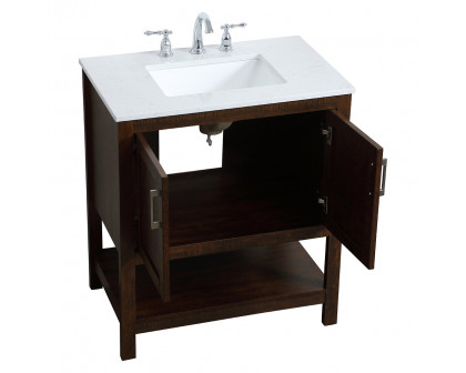 Elegant Bathroom Vanity - Espresso (VF16030EX)