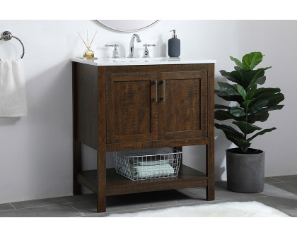 Elegant Bathroom Vanity - Espresso (VF16030EX)