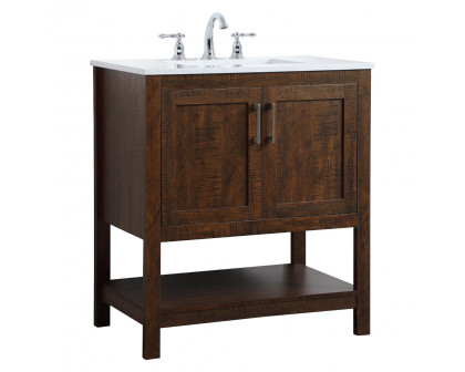 Elegant Bathroom Vanity - Espresso (VF16030EX)