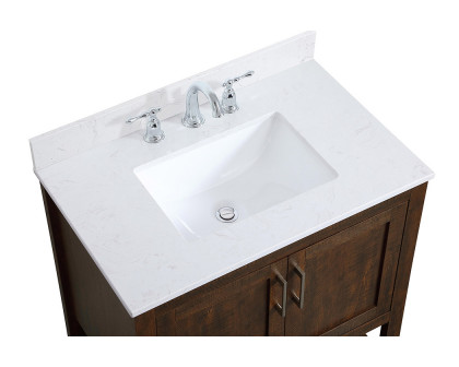 Elegant Bathroom Vanity - Espresso (VF16030EX-BS)