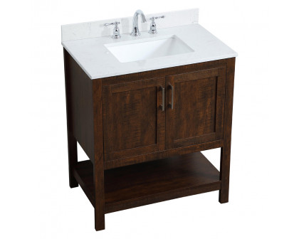 Elegant Bathroom Vanity - Espresso (VF16030EX-BS)