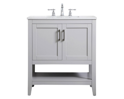 Elegant Bathroom Vanity - Gray (VF16030GR)