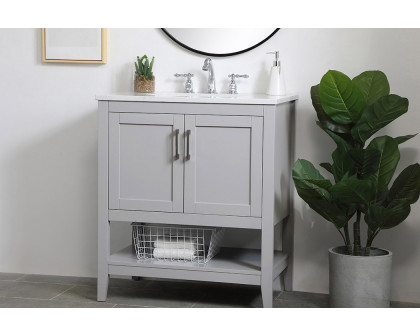 Elegant Bathroom Vanity - Gray (VF16030GR)