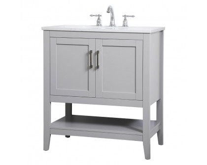 Elegant Bathroom Vanity - Gray (VF16030GR)