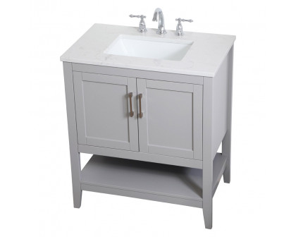 Elegant Bathroom Vanity - Gray (VF16030GR)