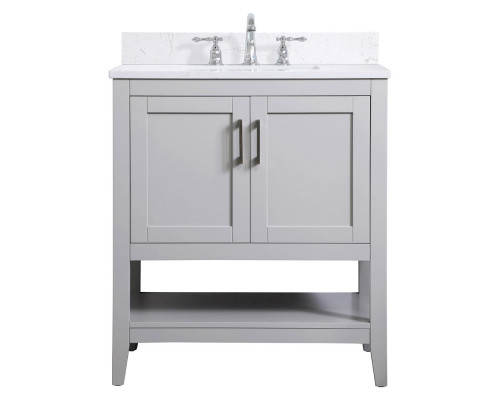 Elegant Bathroom Vanity - Gray (VF16030GR-BS)