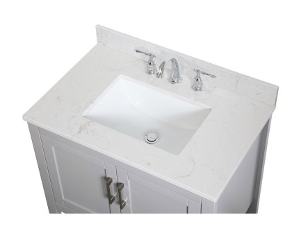 Elegant Bathroom Vanity - Gray (VF16030GR-BS)