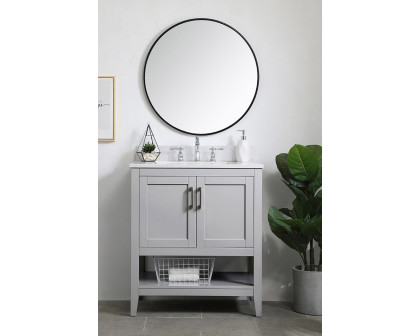 Elegant Bathroom Vanity - Gray (VF16030GR-BS)