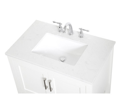 Elegant Bathroom Vanity - White (VF16030WH)