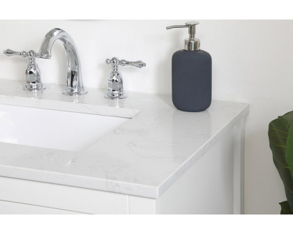 Elegant Bathroom Vanity - White (VF16030WH)