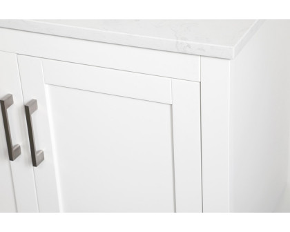 Elegant Bathroom Vanity - White (VF16030WH-BS)