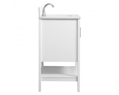 Elegant Bathroom Vanity - White (VF16030WH-BS)