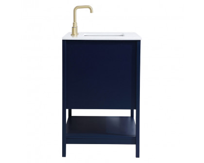 Elegant Bathroom Vanity - Blue (VF16036BL)