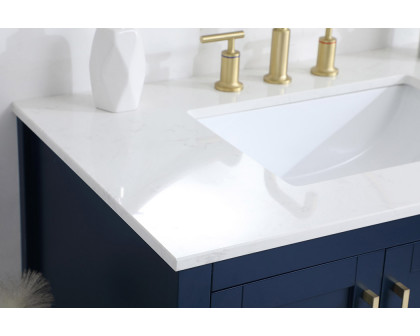 Elegant Bathroom Vanity - Blue (VF16036BL)