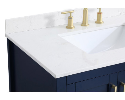 Elegant Bathroom Vanity - Blue (VF16036BL-BS)