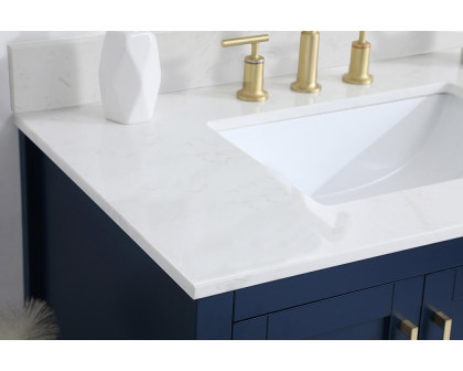 Elegant Bathroom Vanity - Blue (VF16036BL-BS)