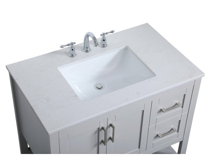 Elegant Bathroom Vanity - Gray (VF16036GR)