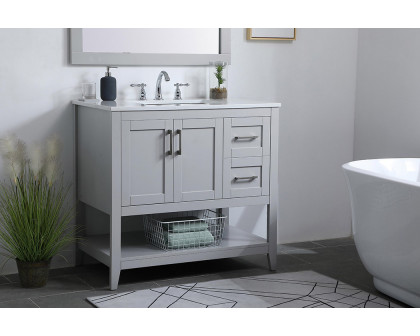 Elegant Bathroom Vanity - Gray (VF16036GR)