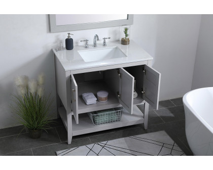 Elegant Bathroom Vanity - Gray (VF16036GR)