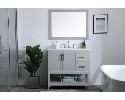 Elegant Bathroom Vanity - Gray (VF16036GR)