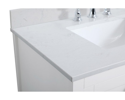 Elegant Bathroom Vanity - White (VF16036WH-BS)