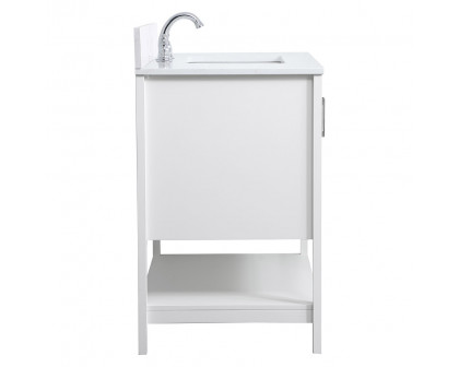 Elegant Bathroom Vanity - White (VF16036WH-BS)