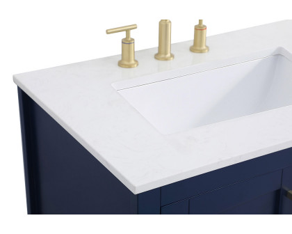 Elegant Bathroom Vanity - Blue (VF16042BL)