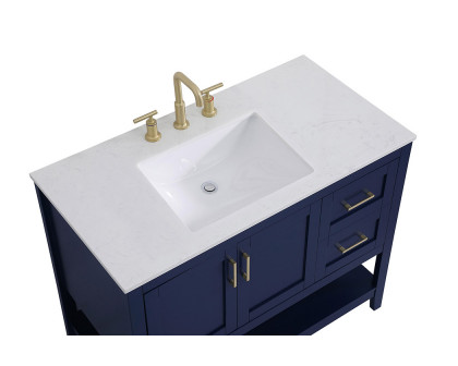 Elegant Bathroom Vanity - Blue (VF16042BL)