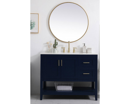 Elegant Bathroom Vanity - Blue (VF16042BL)