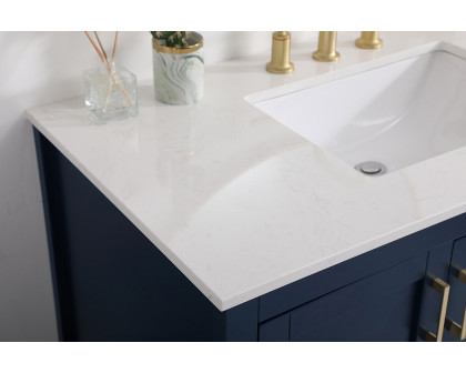 Elegant Bathroom Vanity - Blue (VF16042BL)