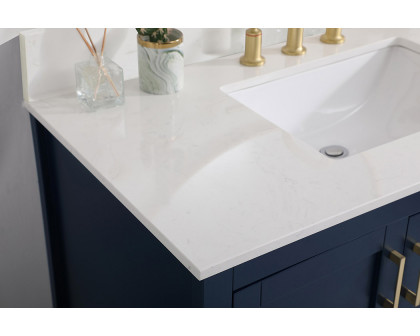 Elegant Bathroom Vanity - Blue (VF16042BL-BS)