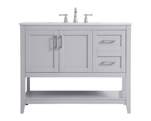 Elegant Bathroom Vanity - Gray (VF16042GR)