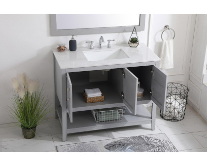 Elegant Bathroom Vanity - Gray (VF16042GR)