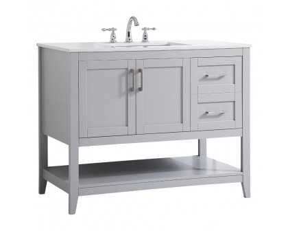 Elegant Bathroom Vanity - Gray (VF16042GR)