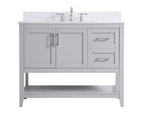 Elegant Bathroom Vanity - Gray (VF16042GR-BS)