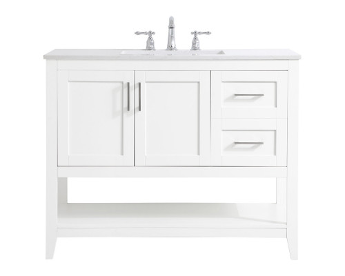 Elegant Bathroom Vanity - White (VF16042WH)