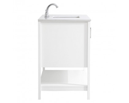 Elegant Bathroom Vanity - White (VF16042WH)