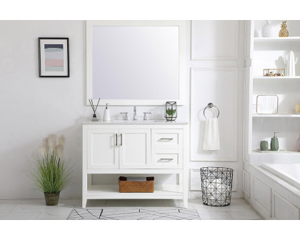 Elegant Bathroom Vanity - White (VF16042WH)