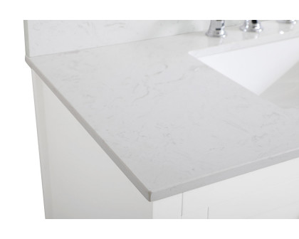 Elegant Bathroom Vanity - White (VF16042WH-BS)