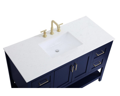 Elegant Bathroom Vanity - Blue (VF16048BL)