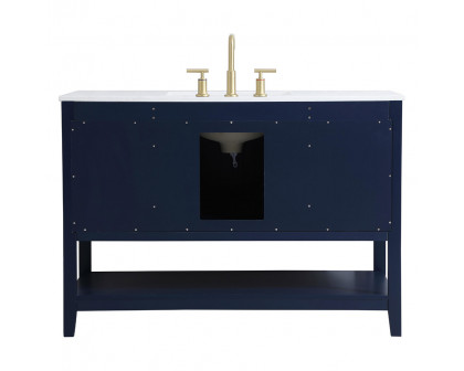 Elegant Bathroom Vanity - Blue (VF16048BL)