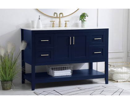 Elegant Bathroom Vanity - Blue (VF16048BL)