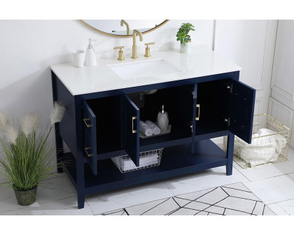 Elegant Bathroom Vanity - Blue (VF16048BL)