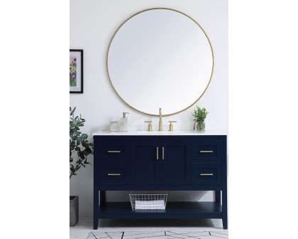 Elegant Bathroom Vanity - Blue (VF16048BL)