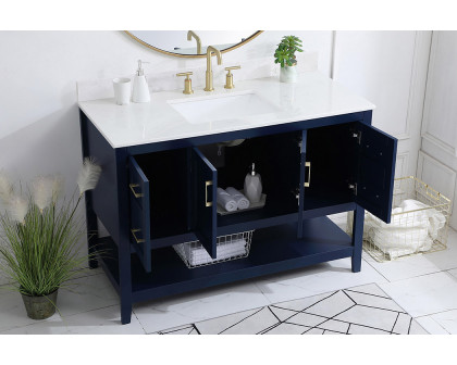 Elegant Bathroom Vanity - Blue (VF16048BL-BS)